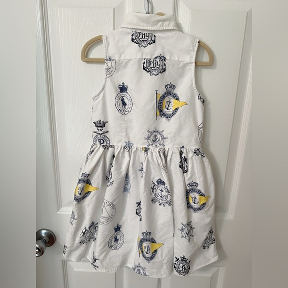 Ralph Lauren Kids Dress - White and Navy - Picture 7 of 8
